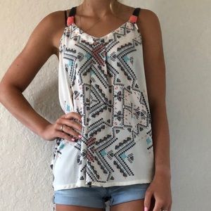 Patterned Tank Top